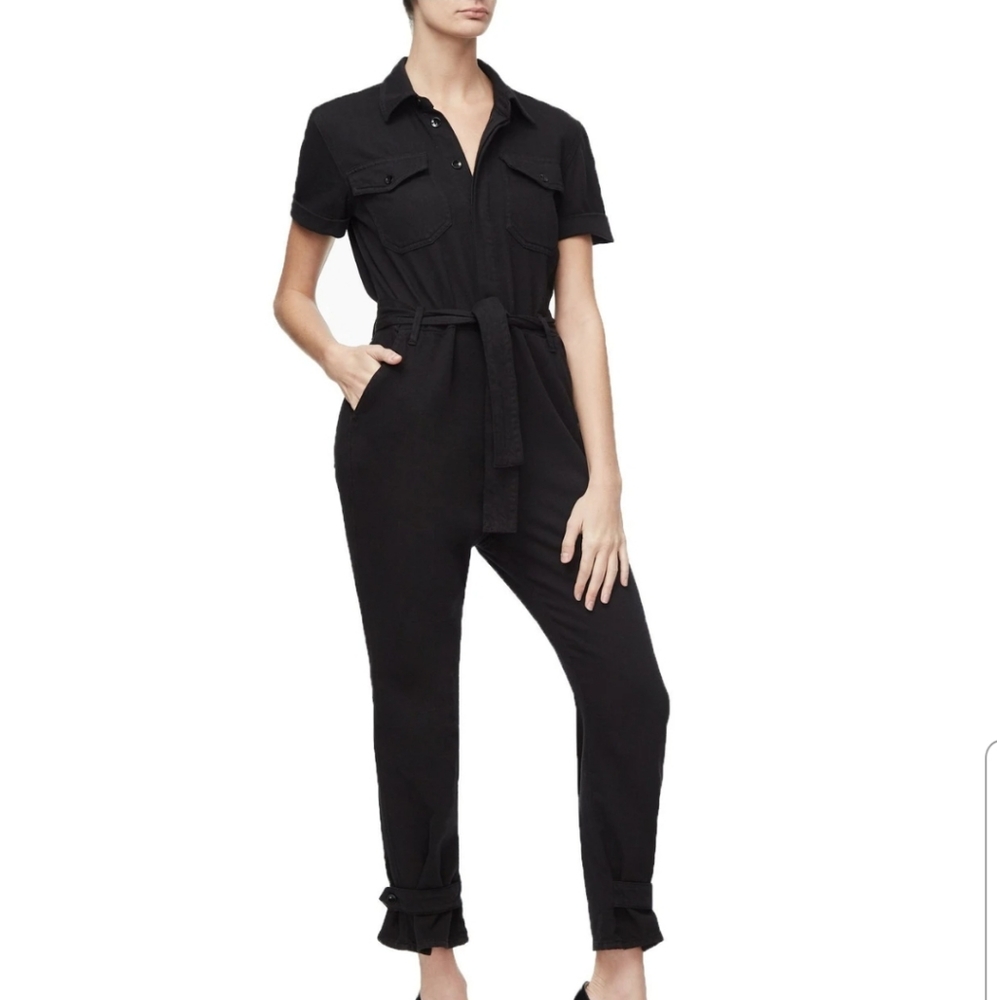Good American Waist Tie Jumpsuit
